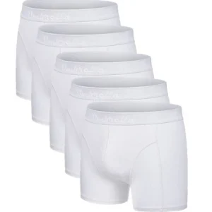 5 weiße Bambus Unterhosen
