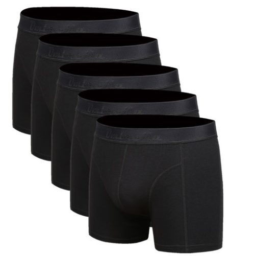 5 schwarze Bambus Unterhosen